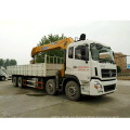 Camiones de servicio pesado de Dongfeng Tianlong 8 * 4 con grúa